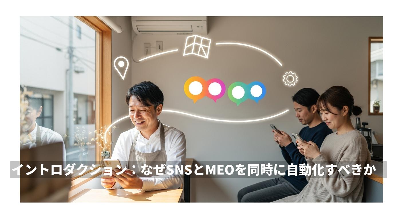 SNS＋MEOを同時に自動化する最短ロードマップ — AIでローカル集客を仕組み化する方法