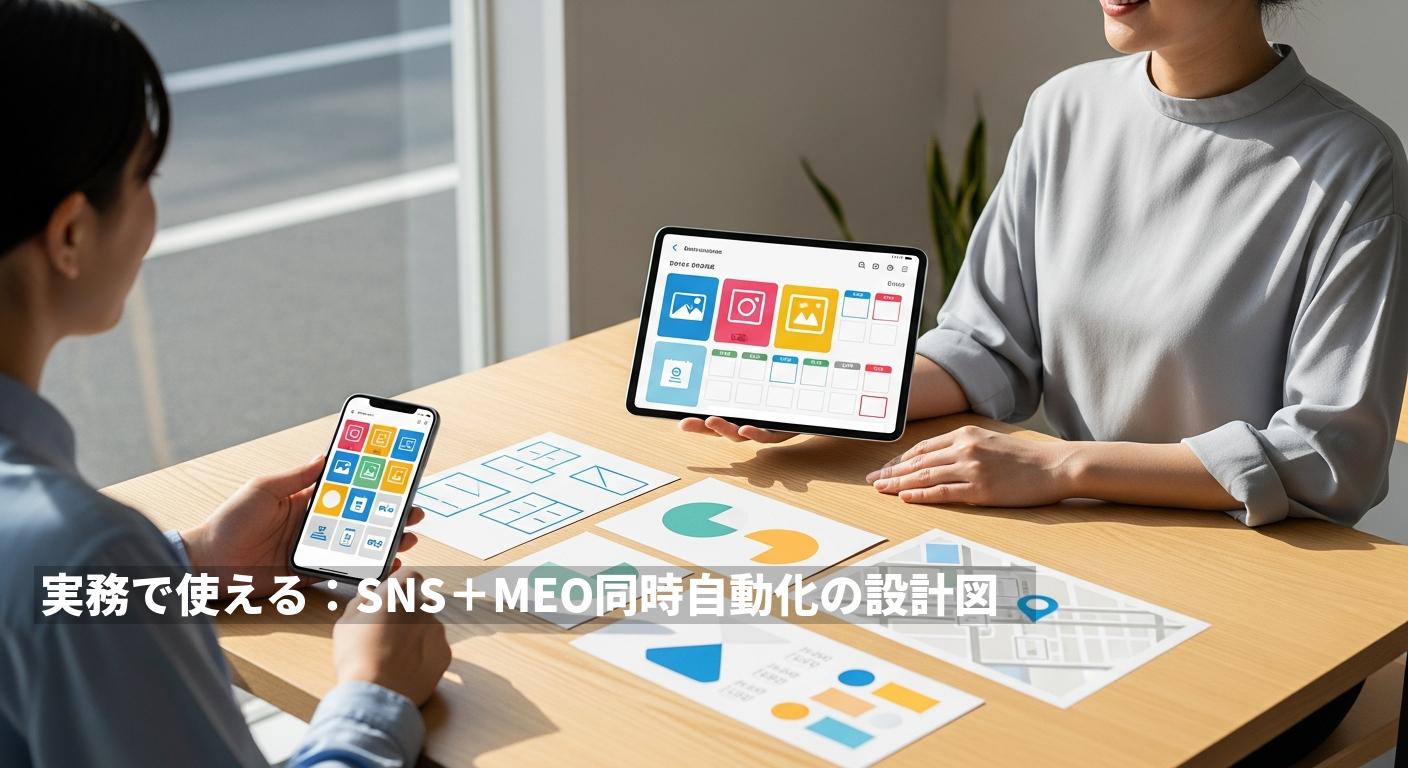 SNS＋MEOを同時に自動化する最短ロードマップ — AIでローカル集客を仕組み化する方法