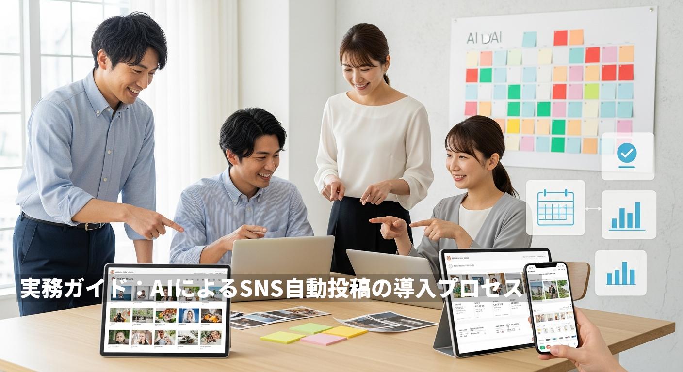 SNSの自動投稿で店舗集客を完全自動化する方法｜AIで業務を効率化し来店数・売上を伸ばす具体策