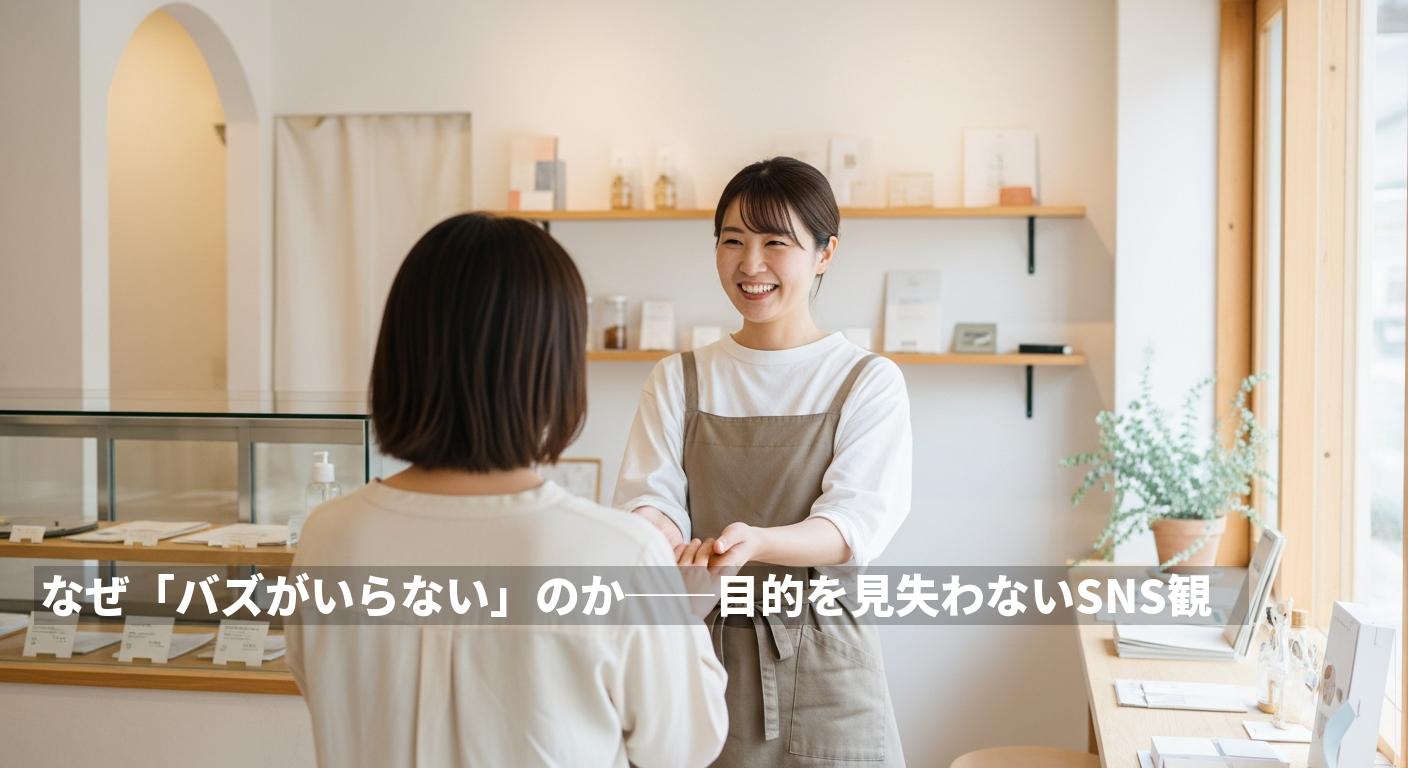 なぜ「バズがいらない」のか──目的を見失わないSNS観