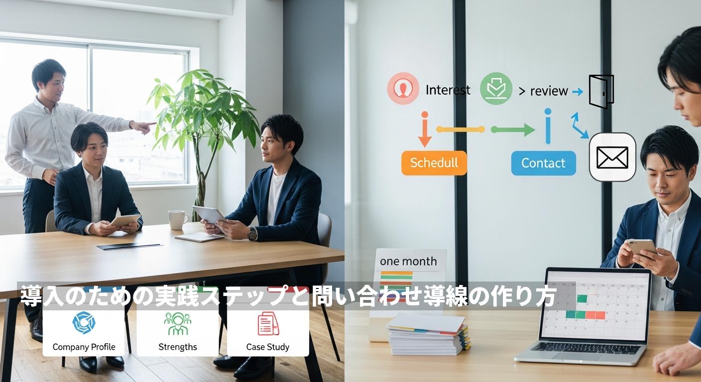 導入のための実践ステップと問い合わせ導線の作り方