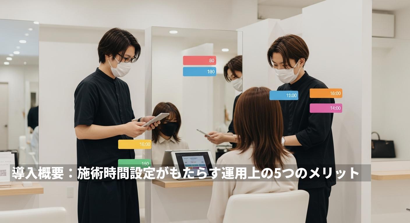 導入概要：施術時間設定がもたらす運用上の5つのメリット