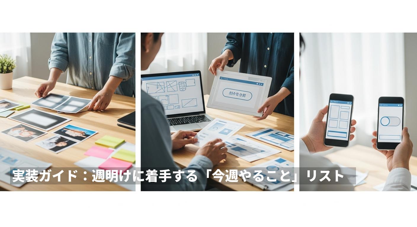 実装ガイド：週明けに着手する「今週やること」リスト