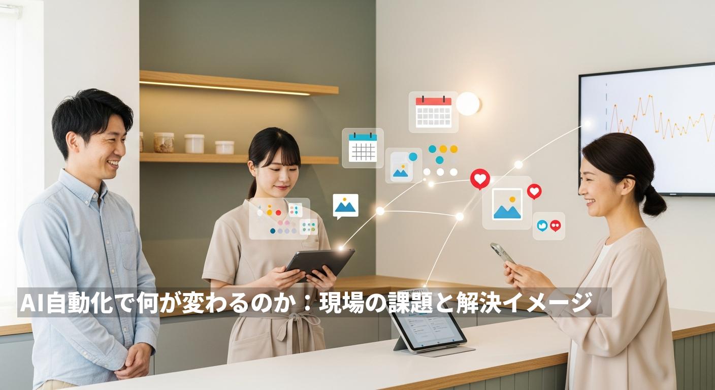 AI自動化で何が変わるのか：現場の課題と解決イメージ
