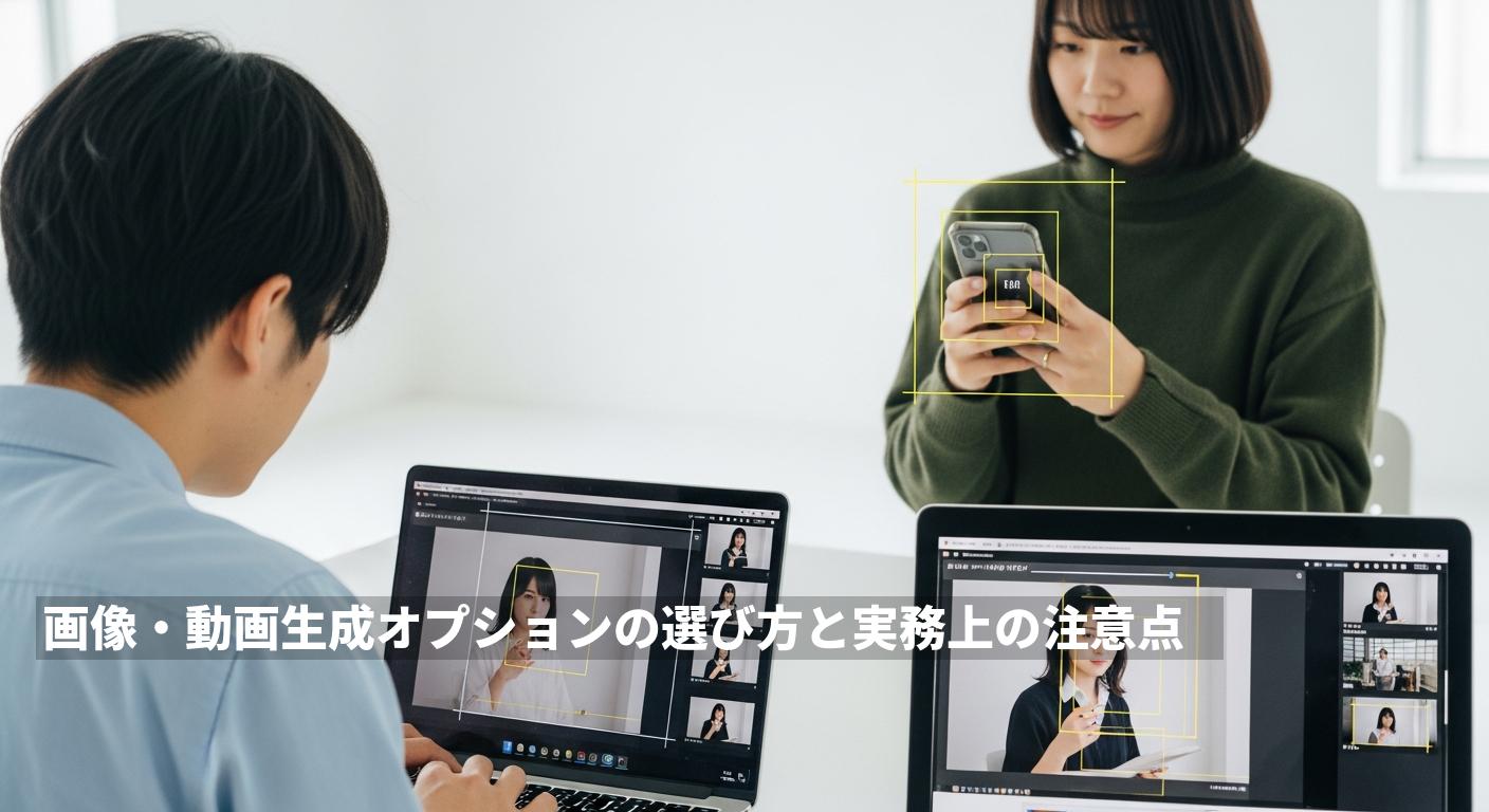 画像・動画生成オプションの選び方と実務上の注意点