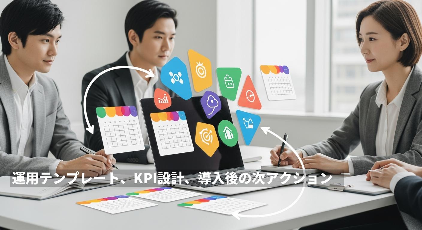 運用テンプレート、KPI設計、導入後の次アクション