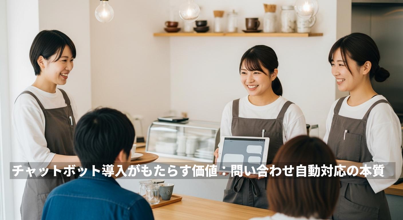 チャットボット導入がもたらす価値：問い合わせ自動対応の本質