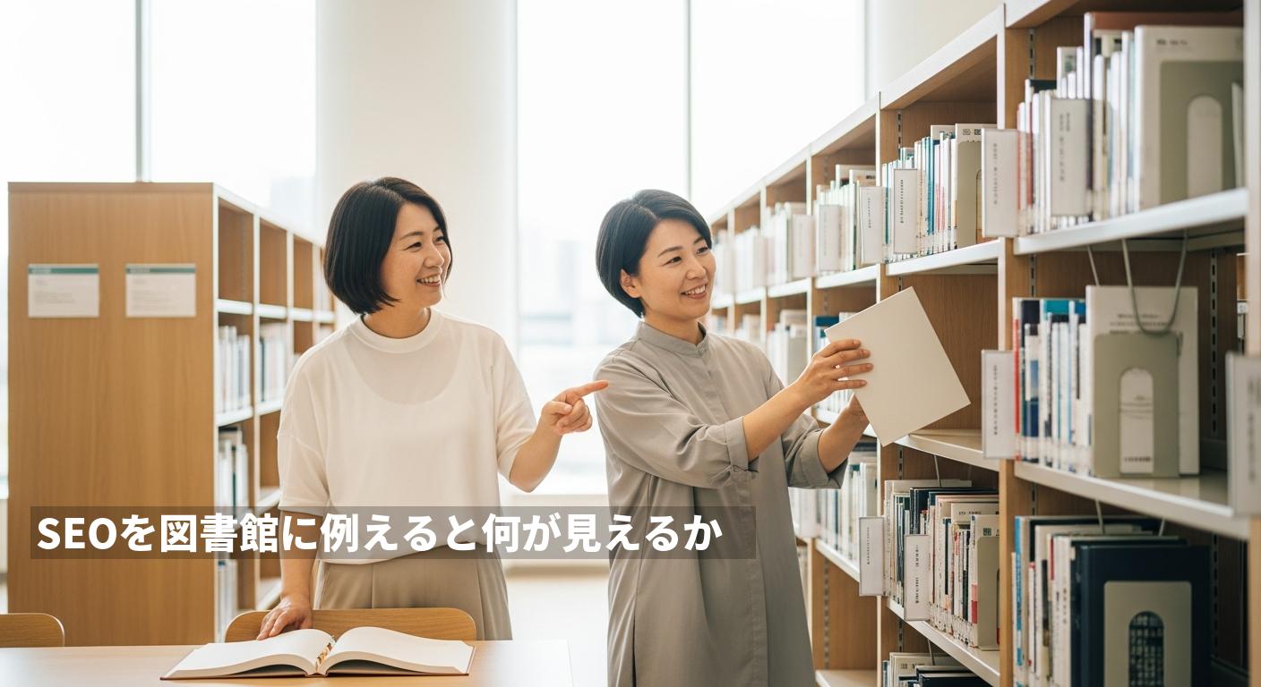 SEOを図書館に例えると何が見えるか
