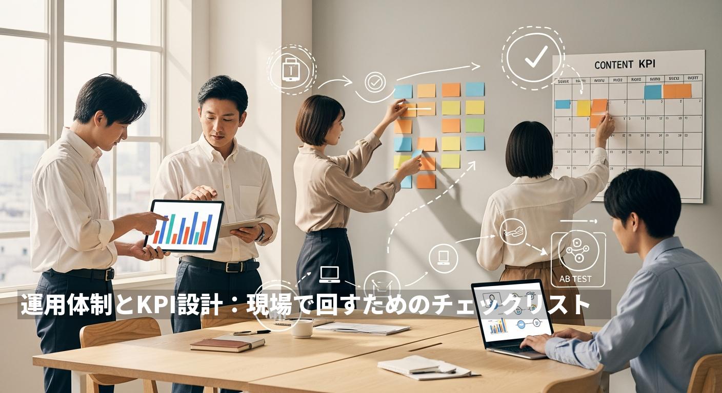 運用体制とKPI設計：現場で回すためのチェックリスト