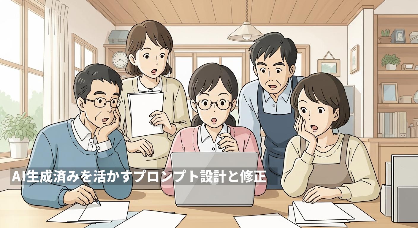 AI生成済みを活かすプロンプト設計と修正