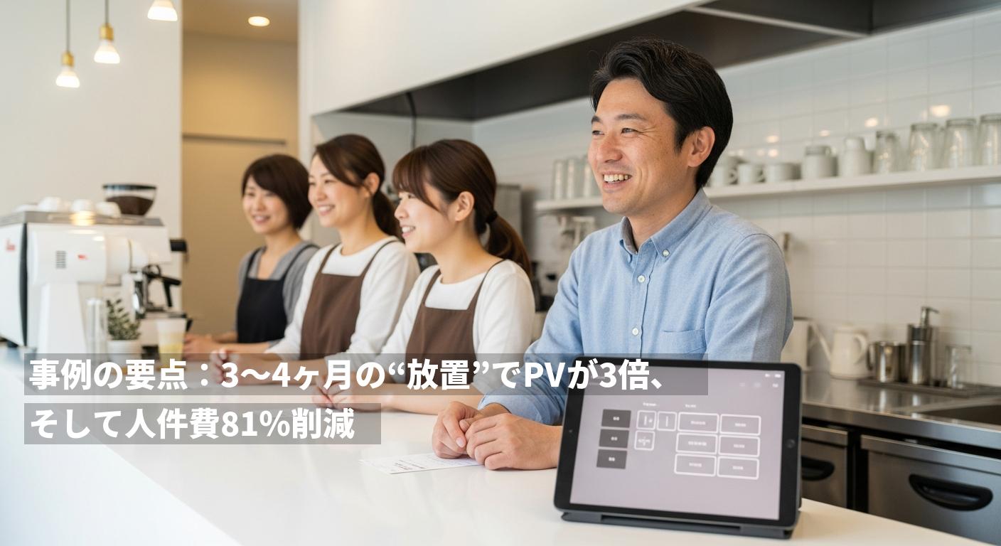 放置でもPV3倍・人件費81%削減を実証：AIで実現するSNS完全自動化と店舗集客の新常識