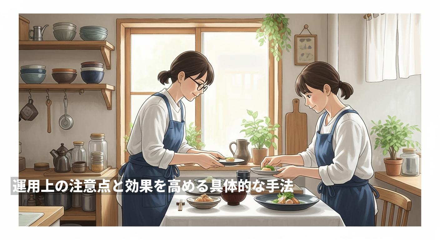 運用上の注意点と効果を高める具体的な手法