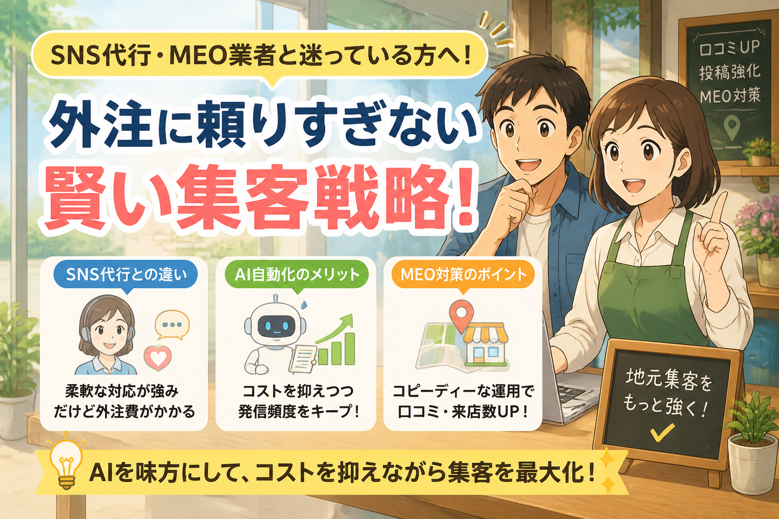 SNS代行やMEO業者との比較と導入判断のポイント