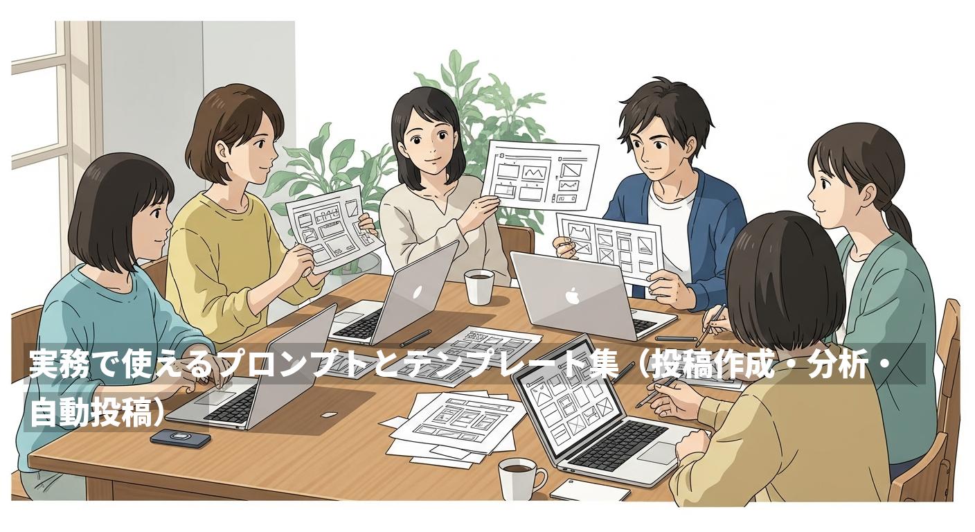 実務で使えるプロンプトとテンプレート集（投稿作成・分析・自動投稿）