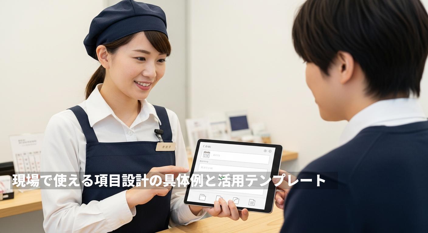 現場で使える項目設計の具体例と活用テンプレート
