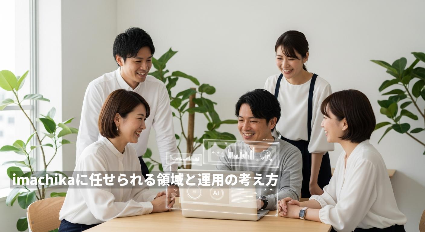 imachikaに任せられる領域と運用の考え方