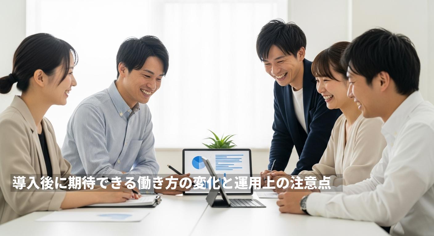 導入後に期待できる働き方の変化と運用上の注意点