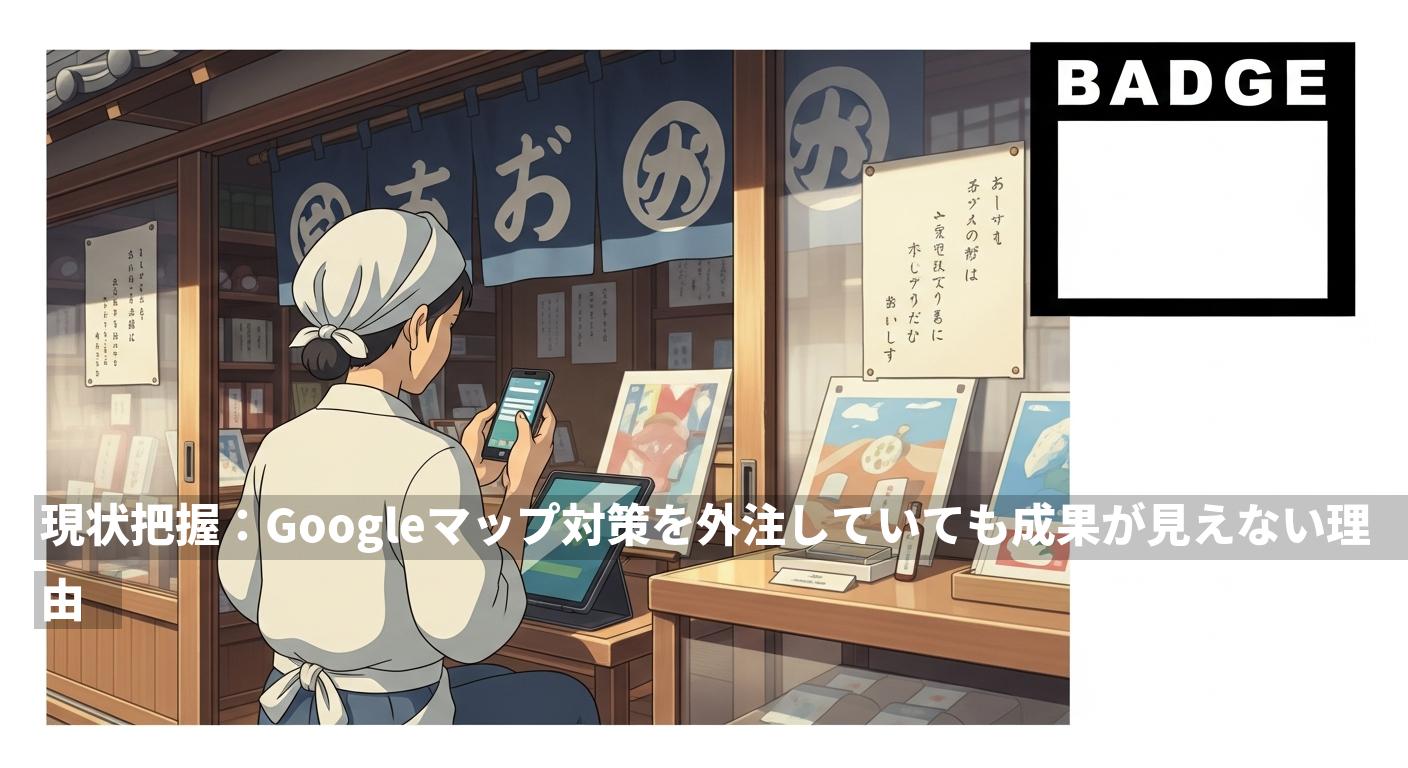 現状把握：Googleマップ対策を外注していても成果が見えない理由