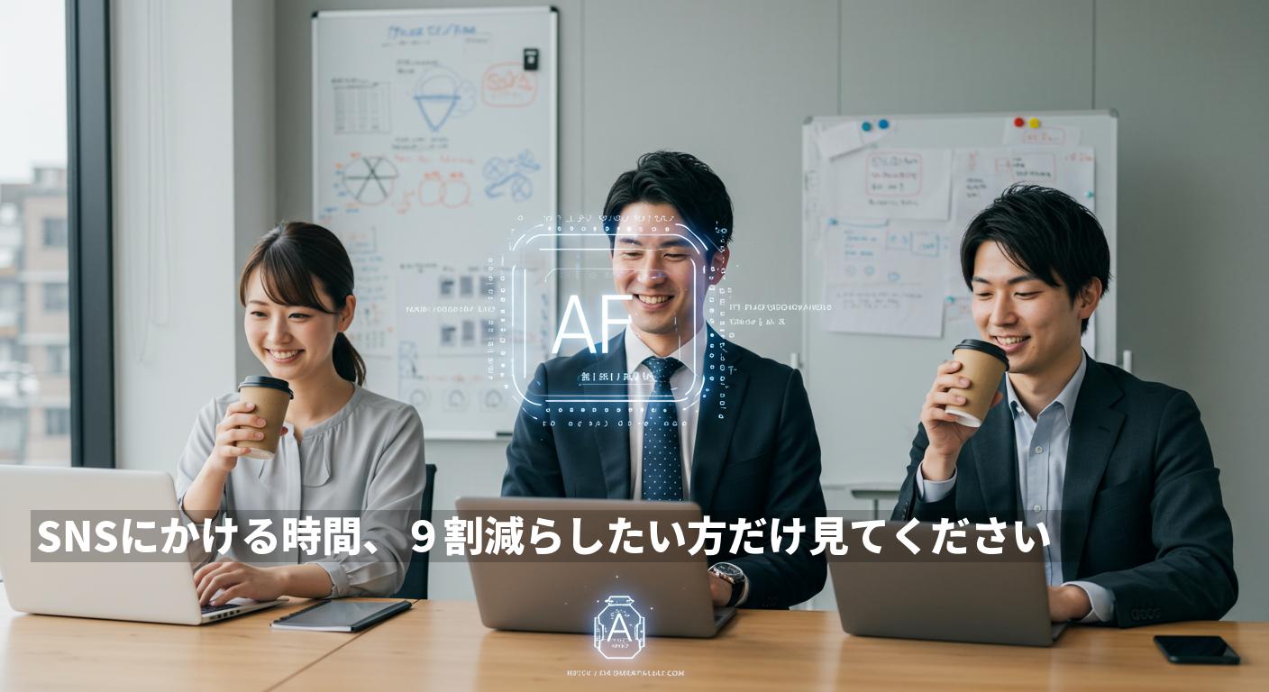 SNSにかける時間を「まずは半分」、最終的に「9割削減」する現実的な運用戦略