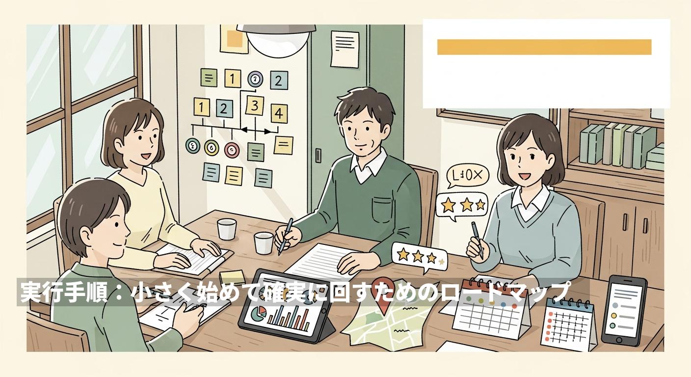 実行手順：小さく始めて確実に回すためのロードマップ
