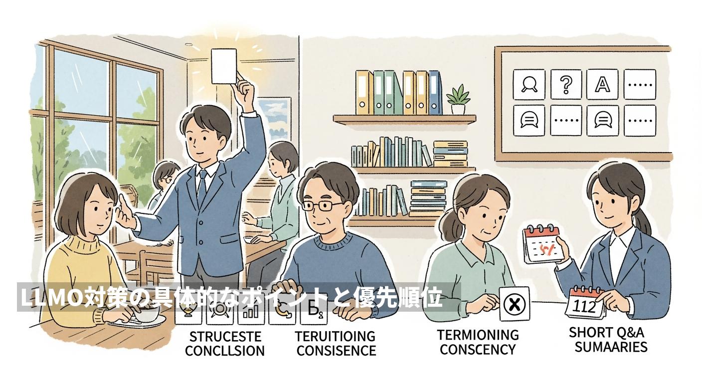 LLMO対策の具体的なポイントと優先順位