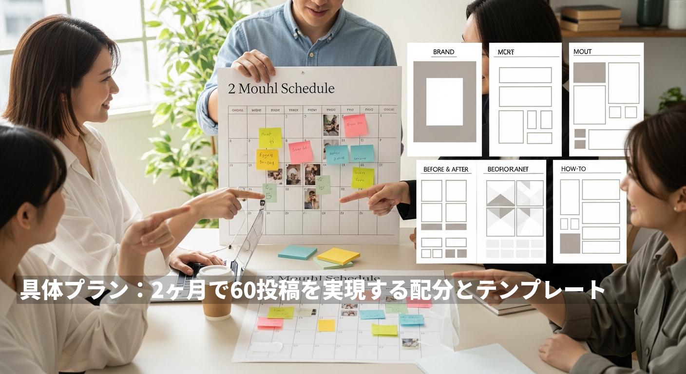 2ヶ月で確実に60投稿を生み出す仕組み——AIとコンセプト設計でSNS運用を安定化する具体プラン