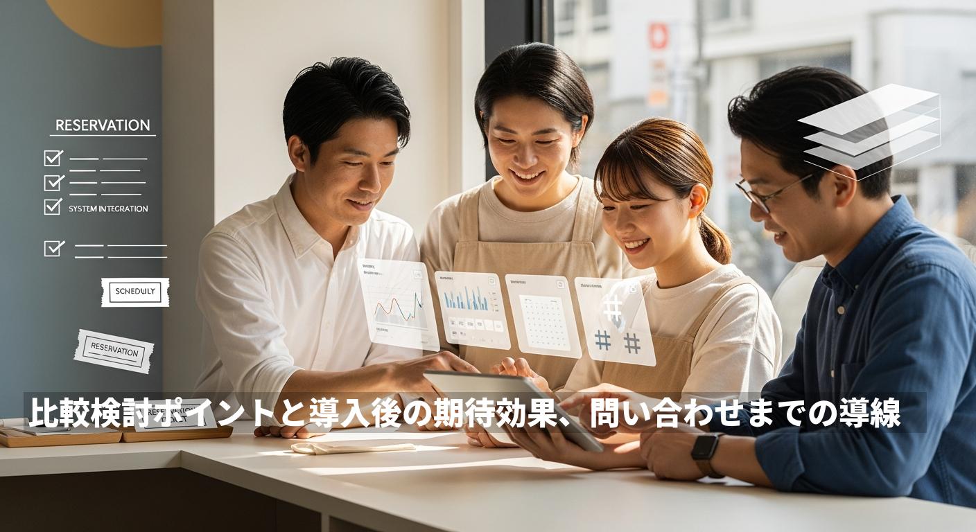 比較検討ポイントと導入後の期待効果、問い合わせまでの導線