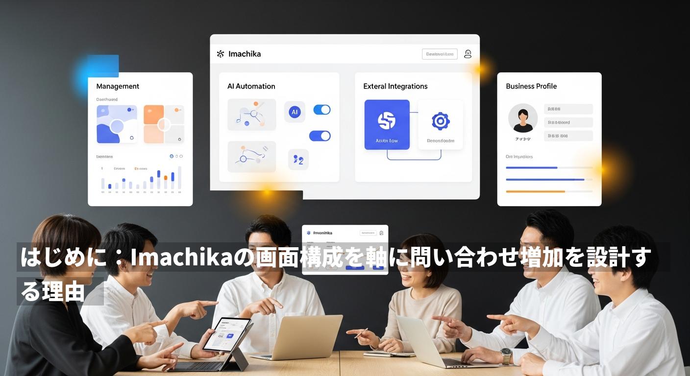 はじめに：Imachikaの画面構成を軸に問い合わせ増加を設計する理由