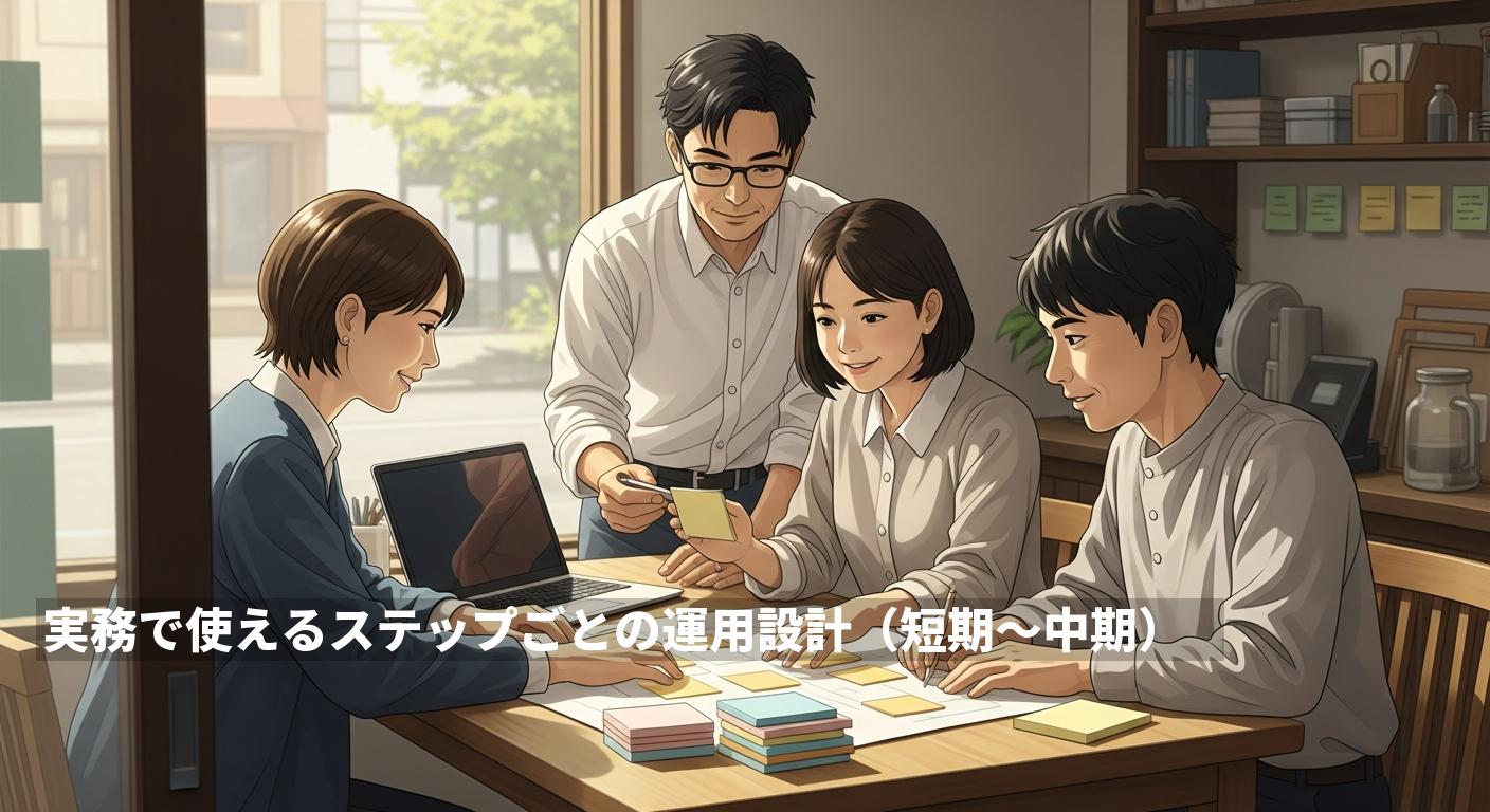 実務で使えるステップごとの運用設計（短期〜中期）