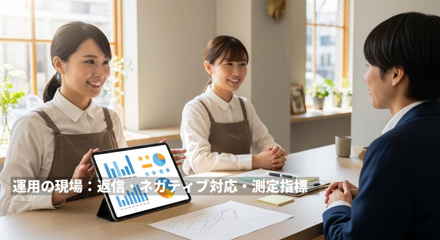 運用の現場：返信・ネガティブ対応・測定指標