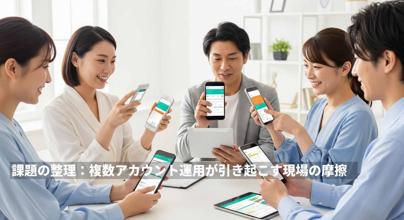 複数アカウント運用のストレスを一気に解消する方法：AIがアカウント別に最適化するSNS一元管理の実践ガイド