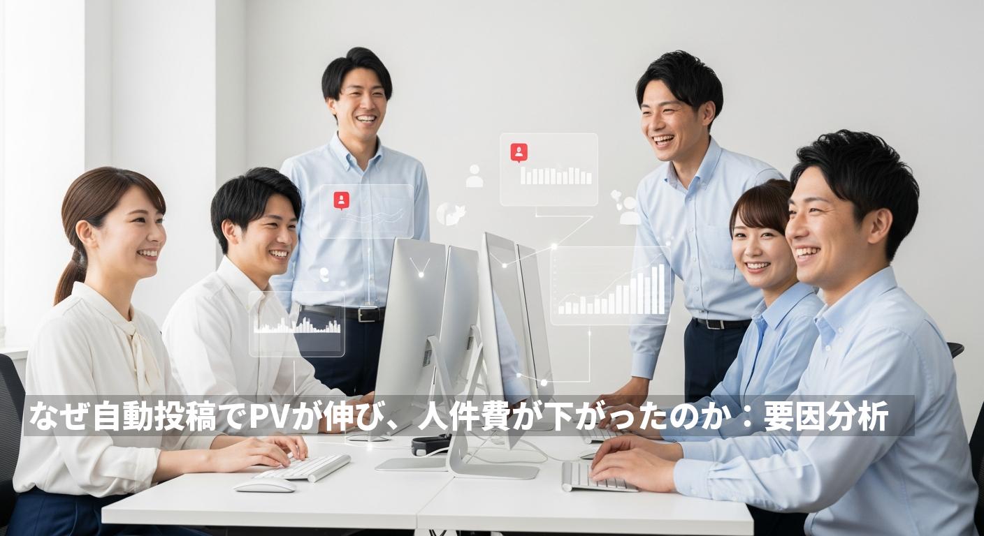 SNSを「完全自動化」してPV3倍・人件費81%削減を実現した事例と導入ガイド