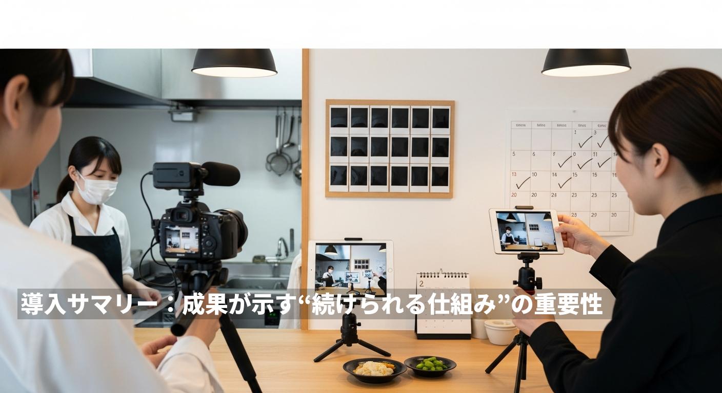 導入サマリー：成果が示す“続けられる仕組み”の重要性