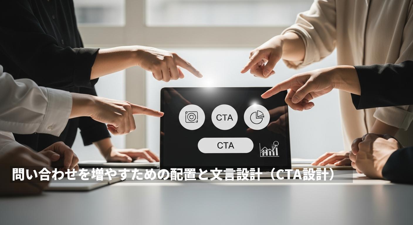 問い合わせを増やすための配置と文言設計（CTA設計）