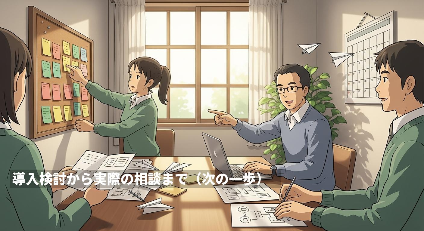 導入検討から実際の相談まで（次の一歩）