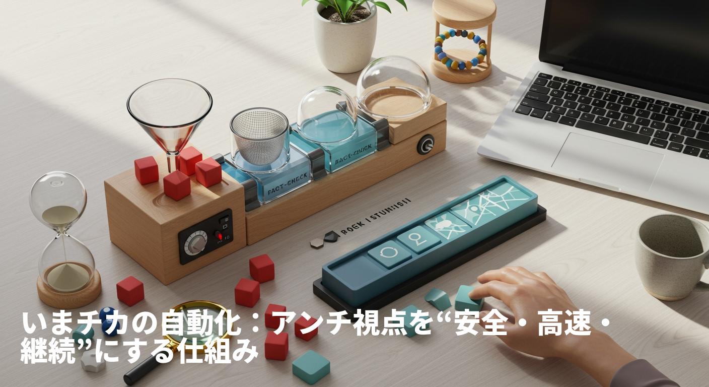 「AIにアンチ視点を書かせてみると」──ポジティブ一辺倒を抜け出すSNS・SEO・MEO戦略（いまチカ流）