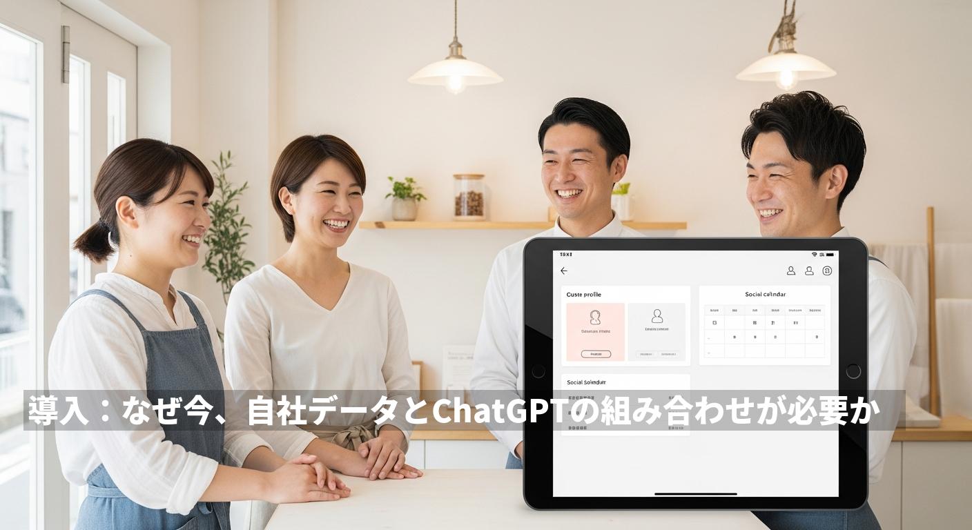 自社データ×ChatGPTで実現する、店舗・中小企業向けの“高度な顧客対応”とSNS自動化の全体設計