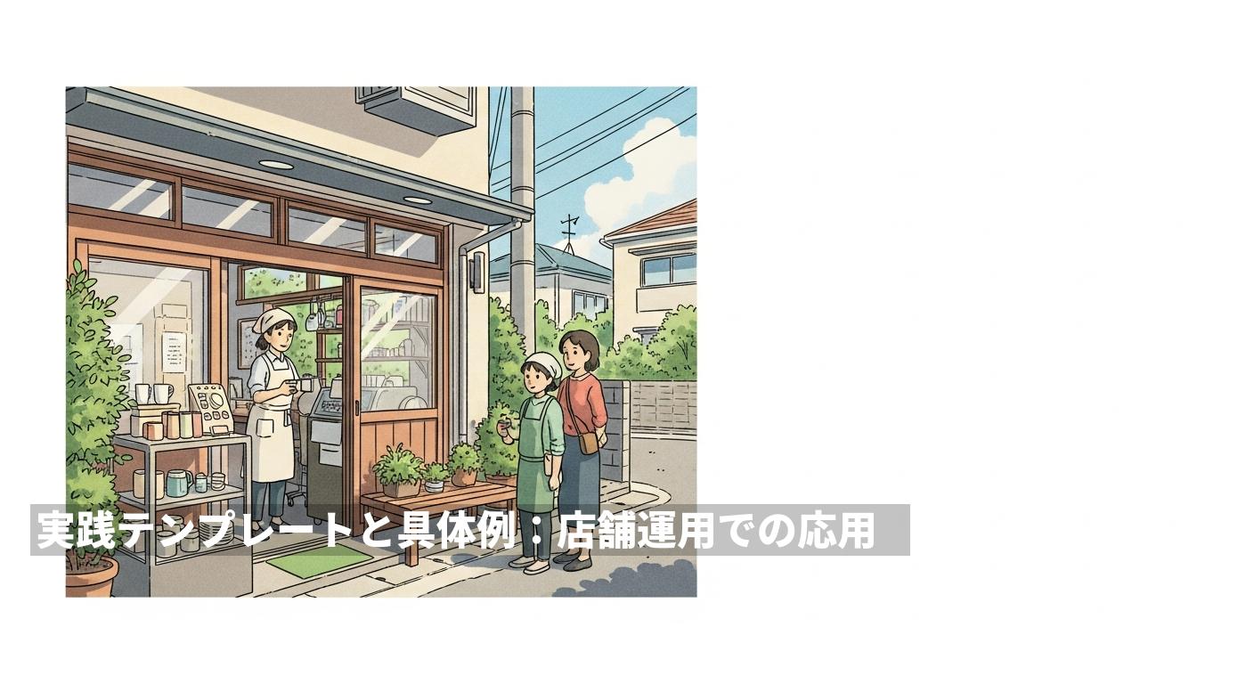 実践テンプレートと具体例：店舗運用での応用