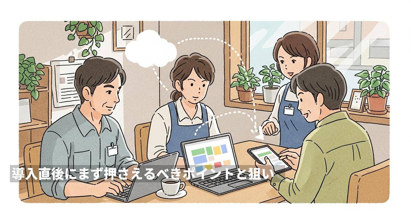 導入直後にまず押さえるべきポイントと狙い