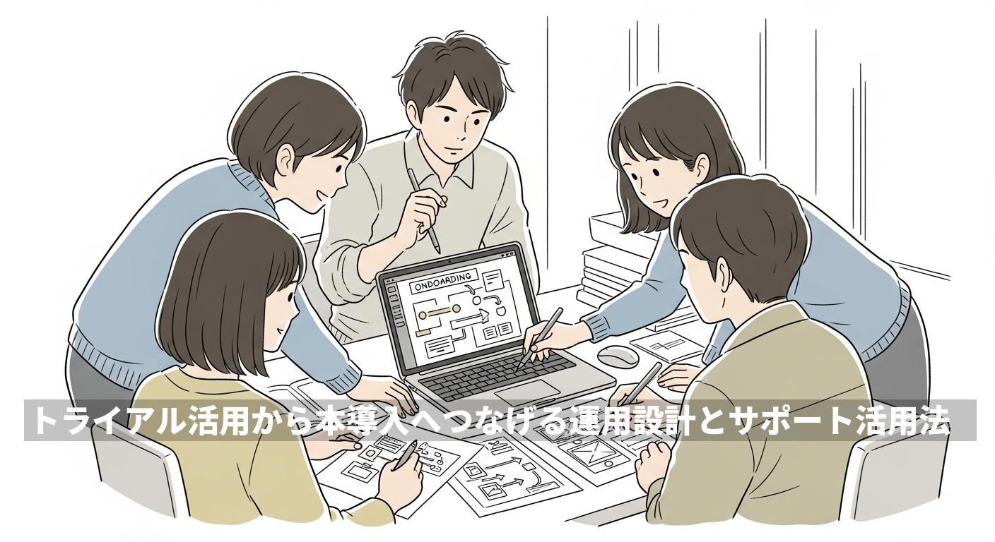 トライアル活用から本導入へつなげる運用設計とサポート活用法