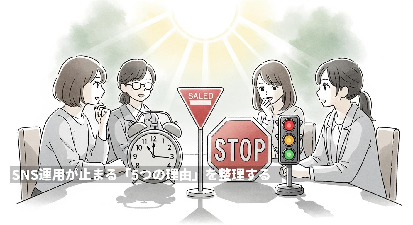 SNS運用が止まる「5つの理由」を整理する