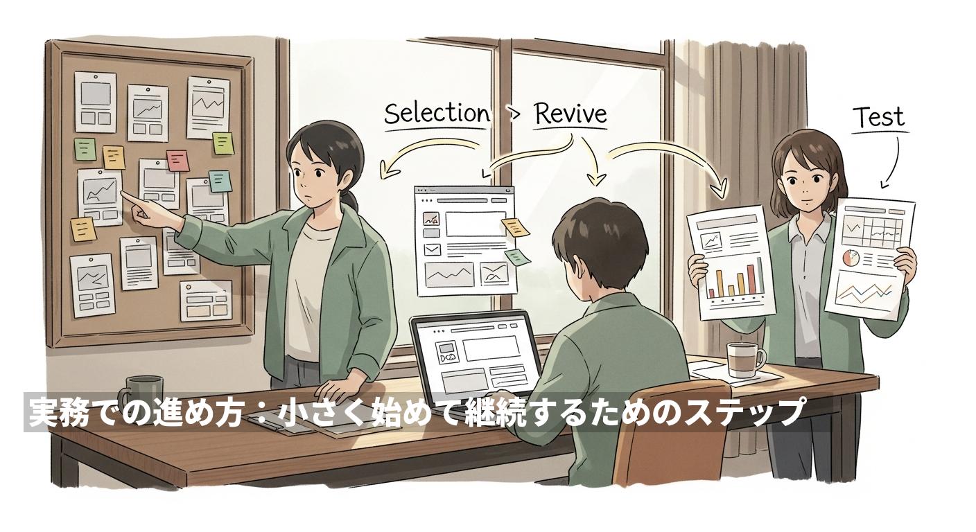 実務での進め方：小さく始めて継続するためのステップ