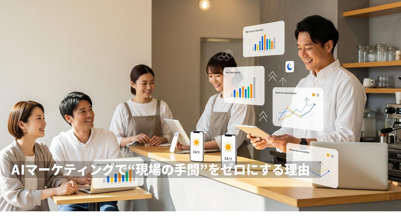 店舗集客を完全自動化するAI活用ガイド：導入事例と具体的効果（来店数・売上・表示回数を改善）