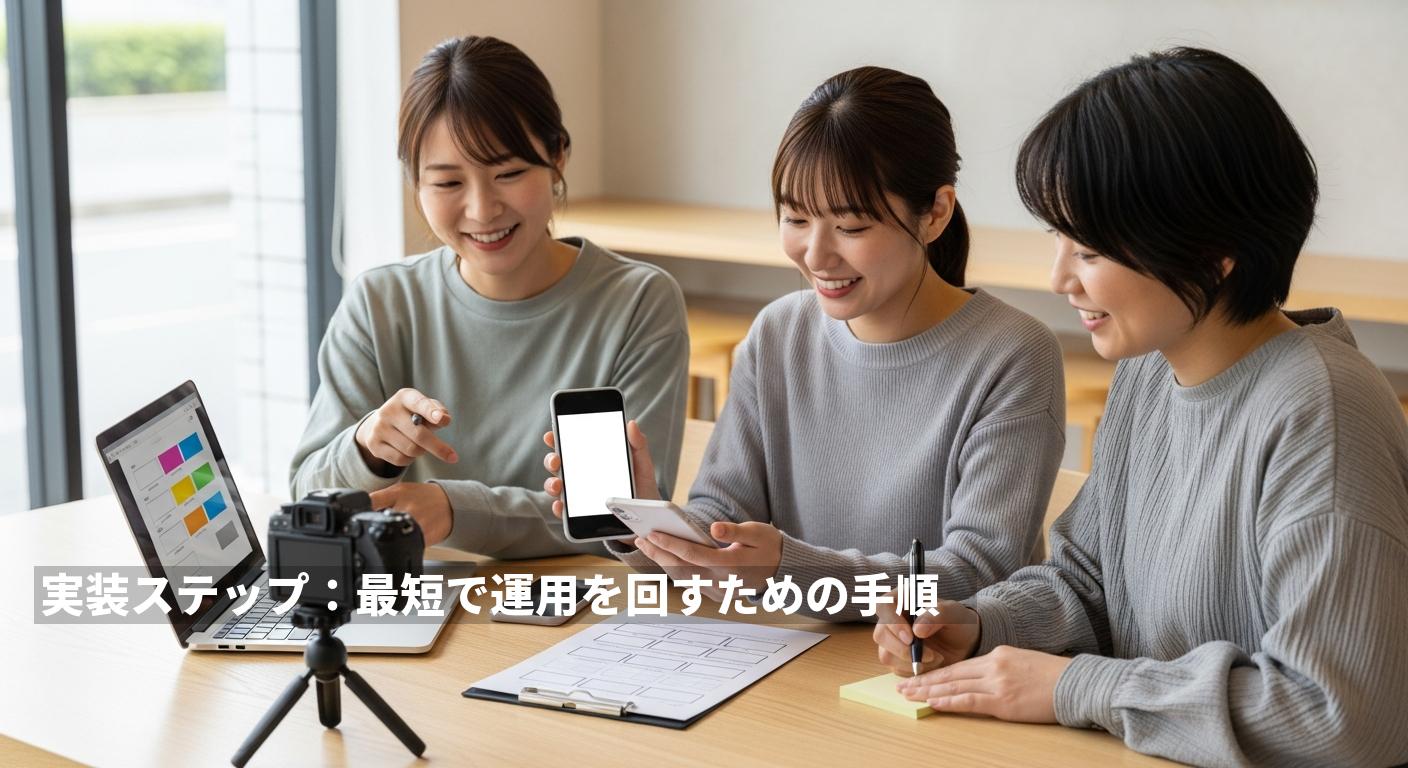 実装ステップ：最短で運用を回すための手順