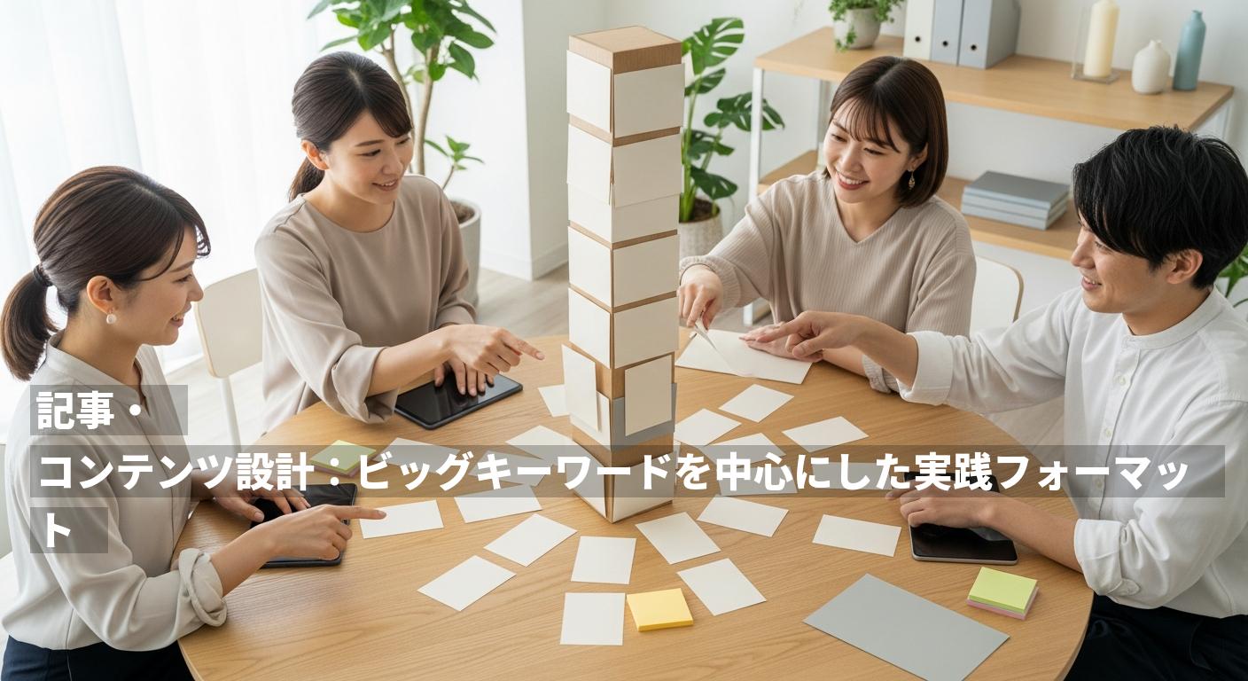 記事・コンテンツ設計：ビッグキーワードを中心にした実践フォーマット