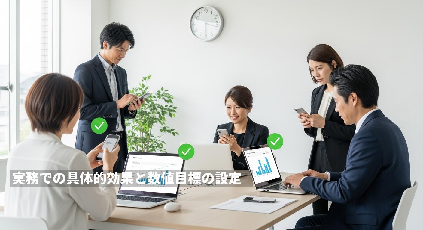 実務での具体的効果と数値目標の設定