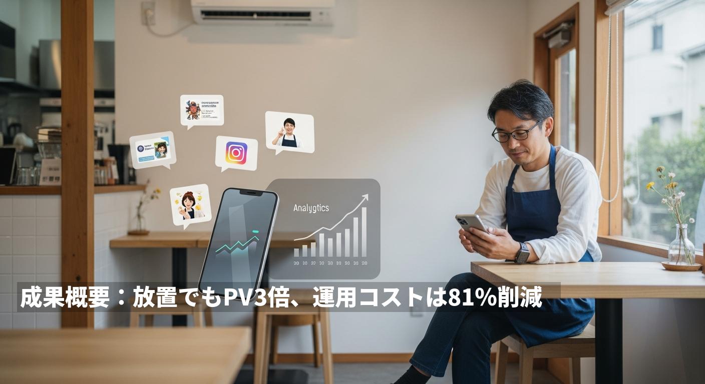 3ヶ月放置でPVが3倍に！いまチカの自動投稿で実現した低コスト・高効果のSNS運用術