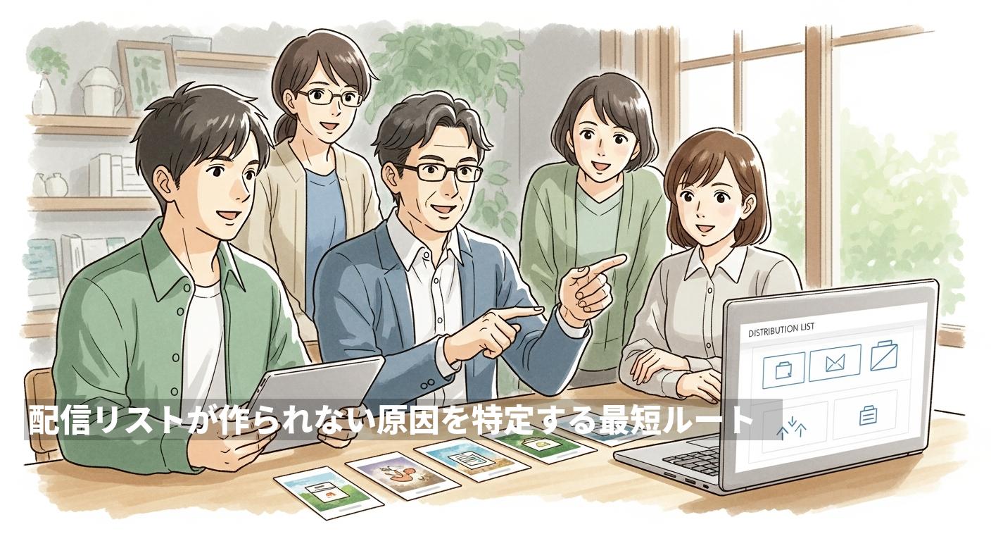配信リストが作られない原因を特定する最短ルート