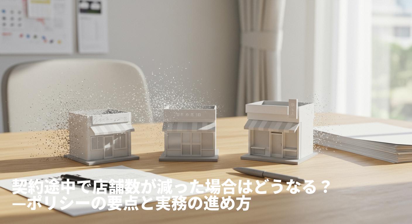 店舗数が減ったとき、契約はどうなる？年間契約の考え方と、生成AIで成果を落とさない運用戦略