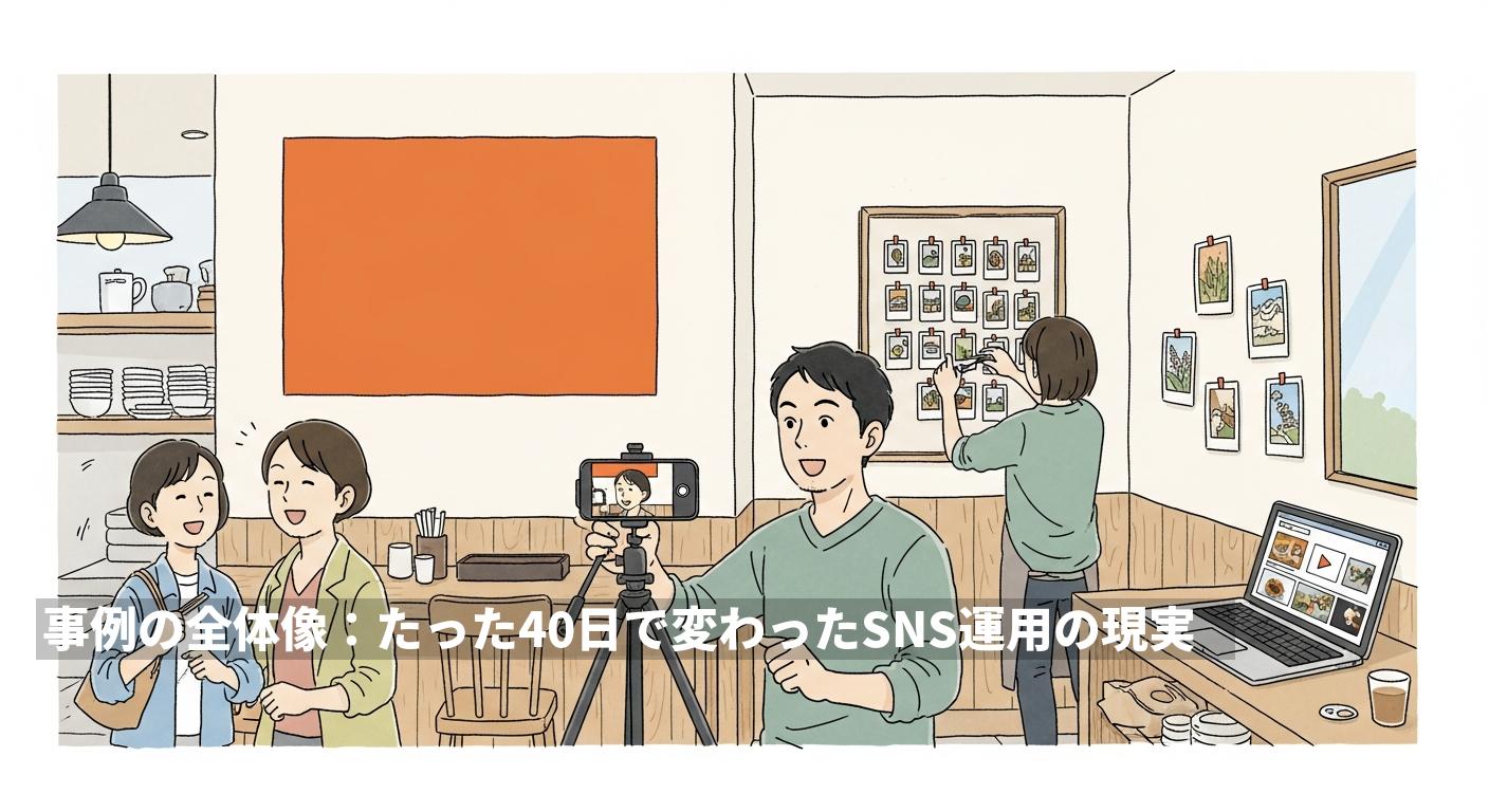 事例の全体像：たった40日で変わったSNS運用の現実